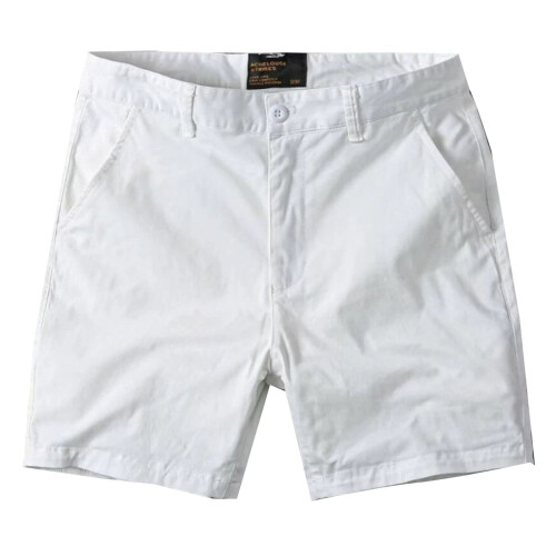 Herre cargoshorts i twill, normal pasform, 7,5, indersøm, hvid, 31