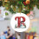 26-Letter Christmas Ornaments Red White Tree Pendant 2