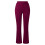 Calça feminina de malha com modelagem slim e boca de sino, vermelha. 5