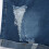 Dame denimshorts mørkeblå med middels mid-rise elastiske 8