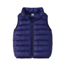 Gilet imbottito trapuntato per bambini, blu navy, 4-5 anni