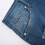 Dame denimshorts mørkeblå med middels mid-rise elastiske 7
