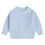 Cotton Sweater for Kids Winter Loose Solid Light Blue 1
