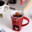 Personal Fondue Mugs Set Ceramic White 2-Piece 8