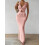 Women's pink two-piece summer set with twist-front halter 5