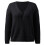 Damen-Strickjacke mit Blumenmuster, lang, schwarz, S-XXL 3