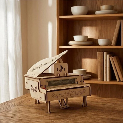 Children'S DIY Wooden Assembled Piano Gift - Educational Assembly Project 1