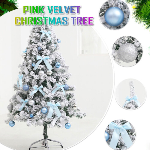 Christmas Tree Blue Flocking Cedar 23.6 Inch 1