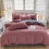 Organic Cotton Bedding Set 300 TC 4-Piece Red 5