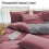 Organic Cotton Bedding Set 300 TC 4-Piece Red 6