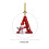 26-Letter Christmas Ornaments Red White Tree Pendant 3