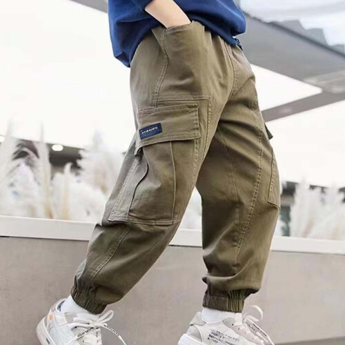 Durable Boys' Casual Pants with Pockets 2