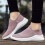 Dames casual instapsneakers, roze, maat 7 2