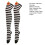 Gestreifte Damen-Overknee-Socken, 1 Paar 8
