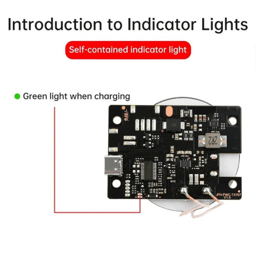 20W Wireless Charging Module Fast Charger Wireless Charging Transmitter Board with Charge Protection Type C Interface 1