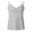 Canotta da donna senza maniche con spalline e glitter argento 4