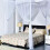 Bunk Bed Curtains White Canopy 190x210x240 cm 3