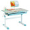 Kids Desk Height Adjustable Tilt Top Blue Small 2