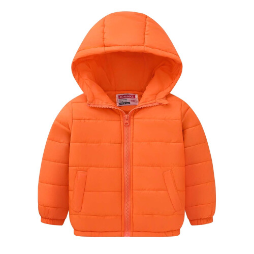 Kinderpufferjack met capuchon, effen kleur, 1-9 jaar 1