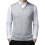 Men's sweater vest solid color relaxed fit V-neck 1
