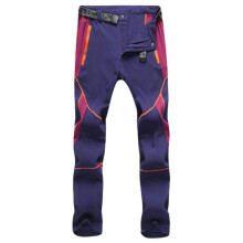 UTTOASFAY men's waterproof hiking pants purple XXL