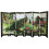 Wooden Peacock Screen Room Divider 6-Panel 1