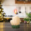 Christmas scented wool mini gloves candle 1 piece 5