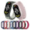 Xiaomi Mi Band5/6/7 nylonarmband rosa 4