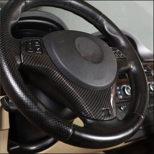 Car Steering Wheel Button Decoration Cover for  1 3 Series E82 E84 E87 E90 E92 E93 2004-2012 Interior Accessories 1