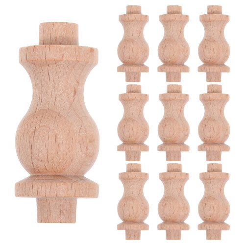 FRCOLOR wooden baluster spindles 10 pcs