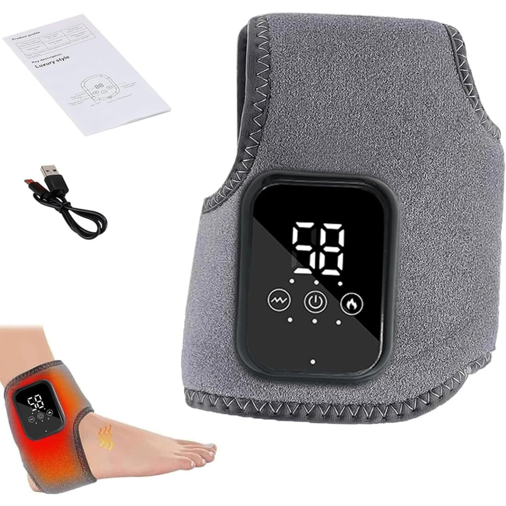 Naxir Foot Massager Ankle Wrap with Heat and 3 Vibration