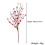 Artificial Red Berry Flower Stems Heart Shape 6 Pcs 3