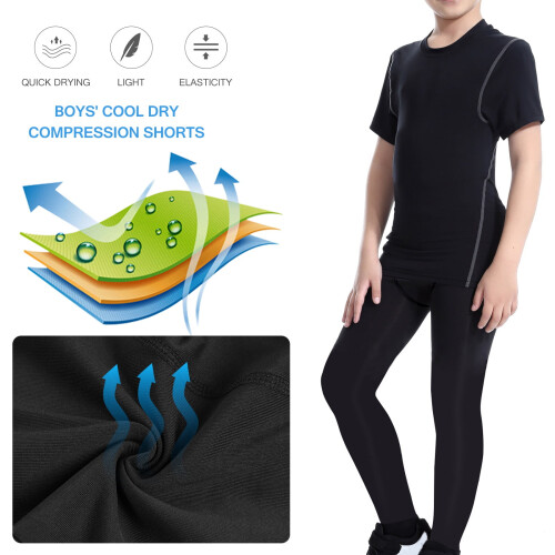 Boys compression pants basketball quick-dry 1 pair 1