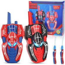 Walkie Talkies Spider Hero para niños de 3 a 8 años (paquete de 2)