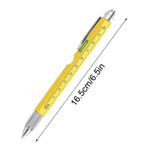 Penna multifunzione 9 in 1 con righello, cacciavite e