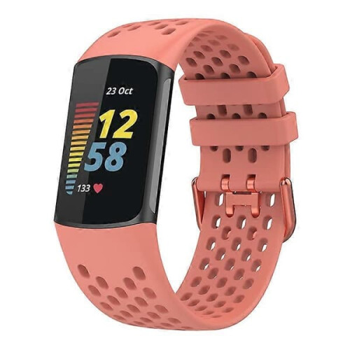 Brățară sport din silicon moale pentru Fitbit Charge6/5 cu 2