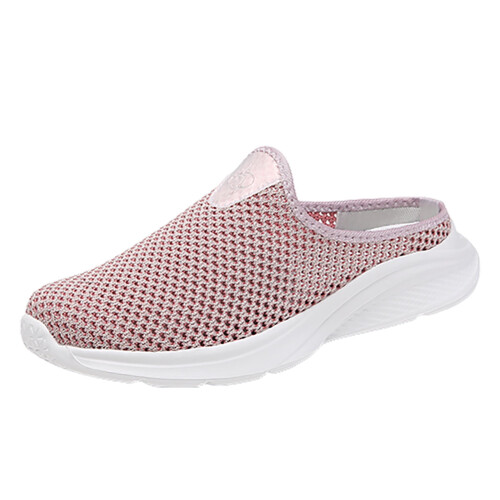 Atmungsaktive Damen-Mules aus Mesh, pink, Größe 9 1