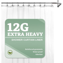 Doublure de rideau de douche imperméable en plastique épais 183 x 183 cm