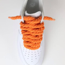 Oranžové tkaničky do bot, tloušťka 8 mm