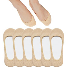 Chaussettes invisibles pour femmes, antidérapantes, ultra-basses, lot de 4, pointures 5 à 8