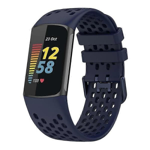 Myk silikon sportsrem til Fitbit Charge6/5 med 2