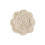 Crocheted round lace tablecloth handmade cotton 3 pcs 4