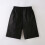 Kinder-Freizeitshorts, einfarbig schwarz, elastischer Bund mit Taschen 2