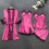 Women's Silk Pajama Set Vintage Solid 4-Piece 2