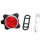 USB oplaadbare mountainbikelamp wit rood 4