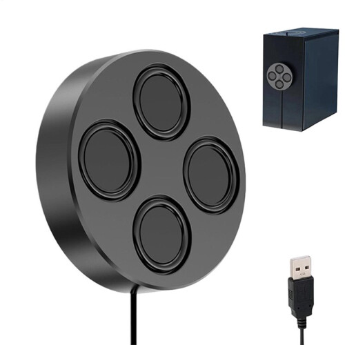 Magnetische Luidspreker USB-Geluidskaart Audio Computer Desktopluidspreker  Hoog Volume Zware Bas Universele Bedrade Luidspreker 2