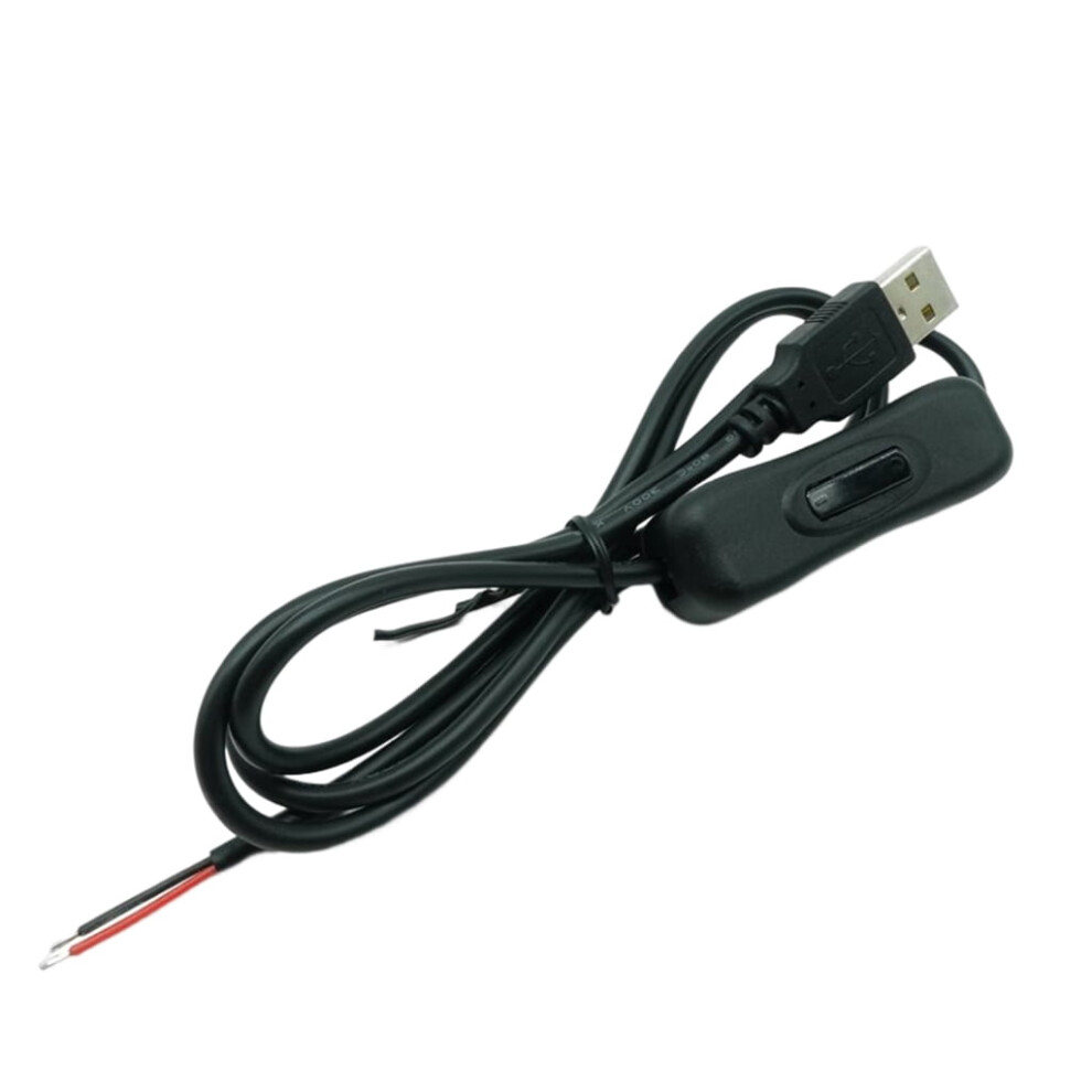5V Usb Male Jack Connector 2-Pin Pigtail Cable 1M Red 9122141361374