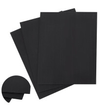 Black Corrugated Plastic Sheets 12x15.7" 3mm 3 pcs