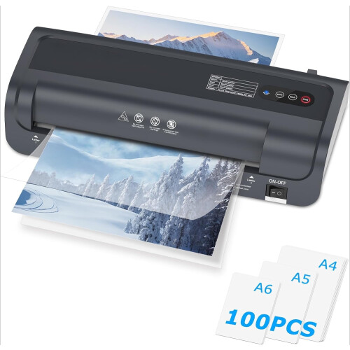 Laminator termic A4, 9,33 inci, cu 100 de coli