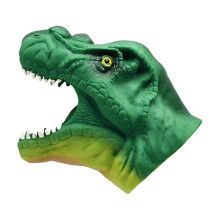 Dinosaurier-Handpuppe aus weichem Gummi mit beweglichem Mund (1 Stück)
